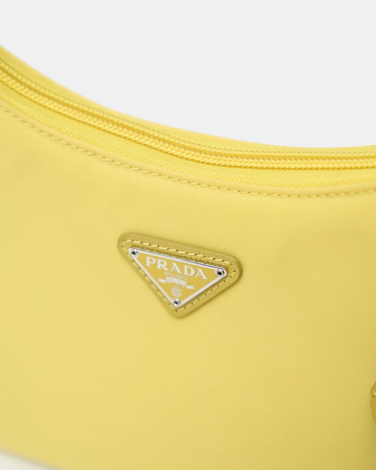 Prada Re-Edition 2000 Yellow Hobo Bag